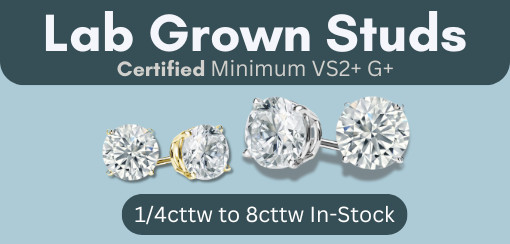 Lab Grown Studs in Stock
